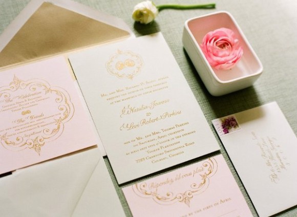 blush, pink, rose, gold, ivory, wedding, inspiration, flowers, centerpieces, bouquet, receptions, indian, bride, groom, india, fashion, sana safinaz, anita dongre, wedding invitations, table settings
