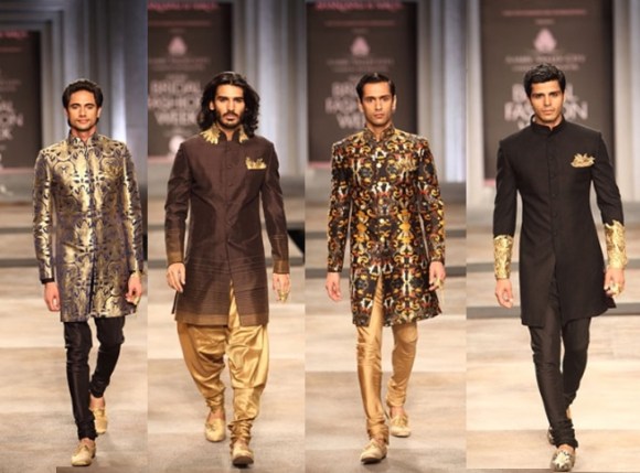 Shantanu & Nikhil, India Bridal Fashion week, 2013, IBFW, white, gold, sari, lenghas, bridal, bride, india, fashion, menswear, groom, sherwani, 