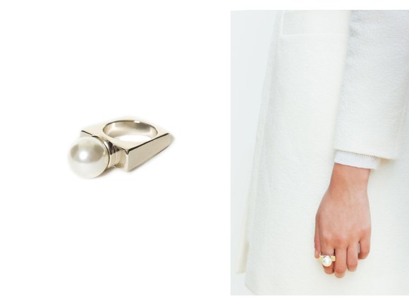 Zara, crystal, flower, necklace, costume jewellery, a/w 13, trend, shopping, india, earrings, rings